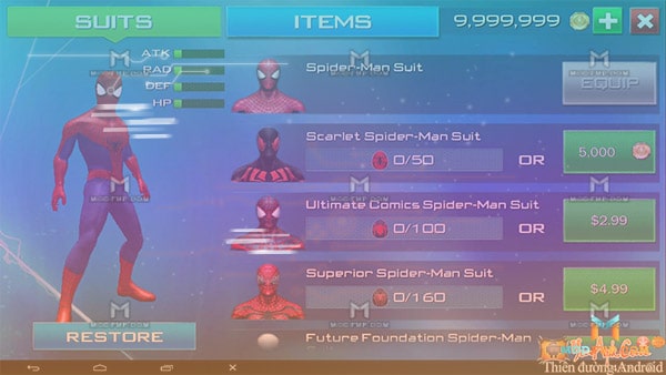 The amazing spiderman 2, mod apk all suit unlock unlimited money gameplay   This video gameplay of the amazing spiderman 2 agar Aapko iska link chahiye  to comment box me commet karde
