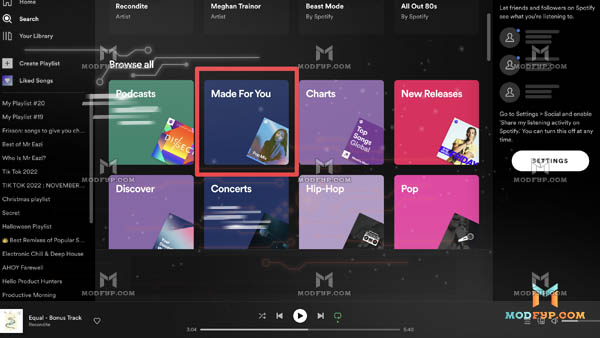 Spotify Hechas para Ti Blend