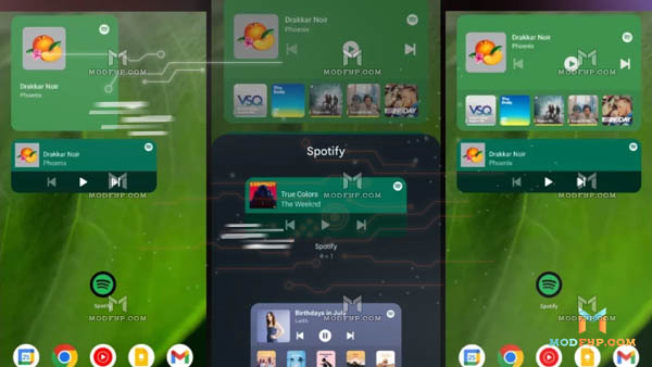 Widget de Spotify para Android