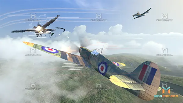 Warplanes WW2 Dogfight Mod APK (Unlocked All) Screenshot
