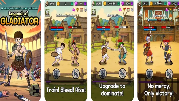 Legend of Gladiator Mod APK Screenshot
