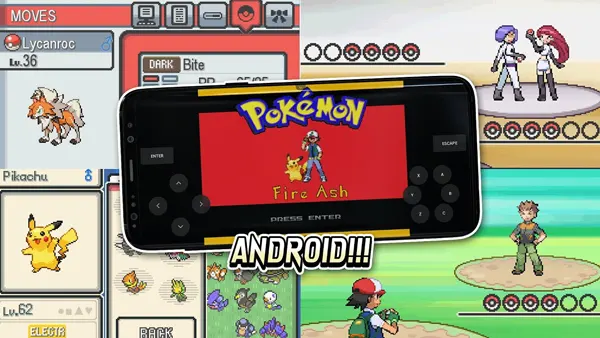 Pokemon Fire Ash APK Screenshot