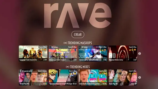 Rave APK Screenshot