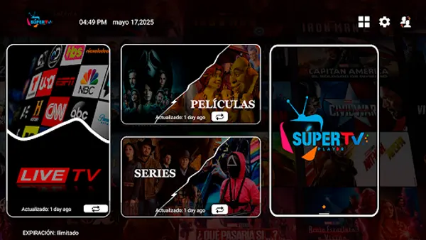 SUPER TV APK Screenshot