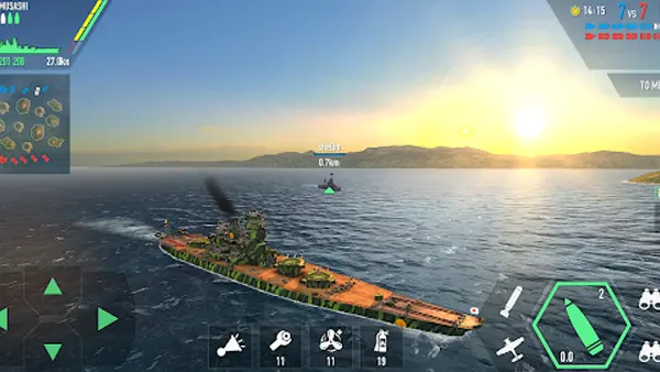 Battle of Warships Mod APK (Unlimited money) Screenshot
