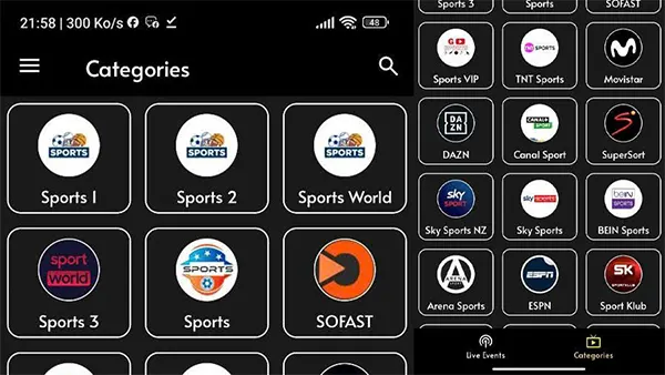Gee Sports APK (Premium) Screenshot