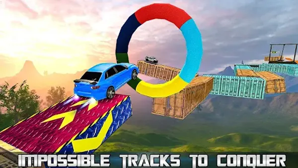 Impossible Car Stunts Mod APK Screenshot