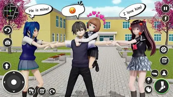 Anime Girl High School Games APK Screenshot