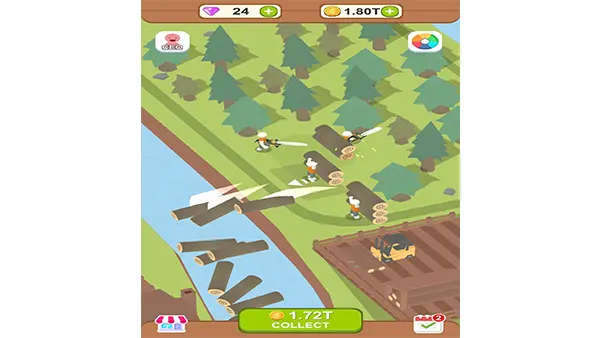Aquatic Logging Factory Mod APK (Unlimited Money) Screenshot