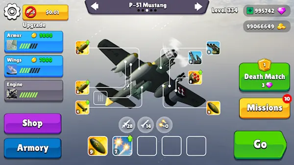 Bomber Ace Mod APK (Unlimited money) Screenshot