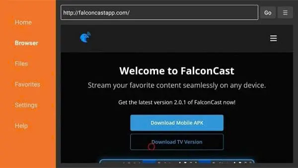 Falcon Cast APK Screenshot