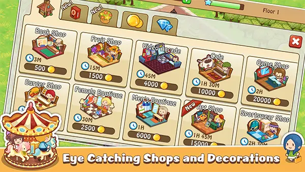 Happy Mall Story Mod APK (Unlimited Money) Screenshot