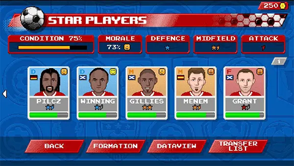 Retro Goal APK (Unlimited money) Screenshot