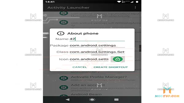 Activity Launcher APK Screenshot