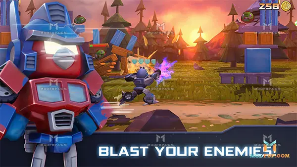 Angry Birds Transformers Mod APK (All Unlocked) Screenshot