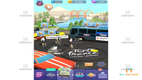 Cycling Legends Mod APK (Unlimited Money) Screenshot
