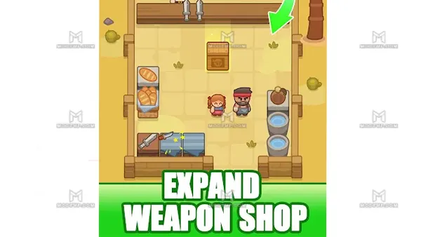 Idle Weapon Shop Mod APK (Unlimited Money) Screenshot