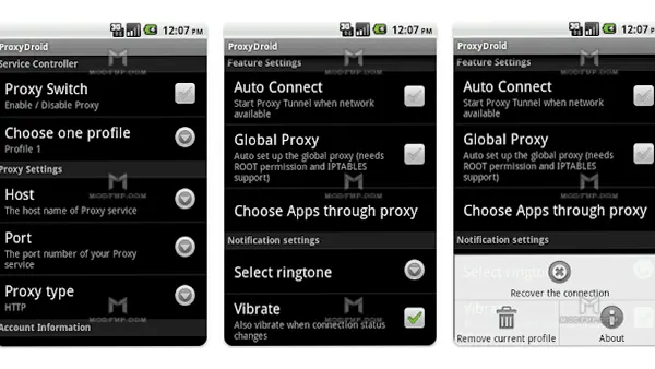 ProxyDroid APK (Android App) Screenshot