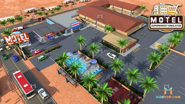 Supermarket Motel Simulator Mod APK (Unlimited money) Screenshot