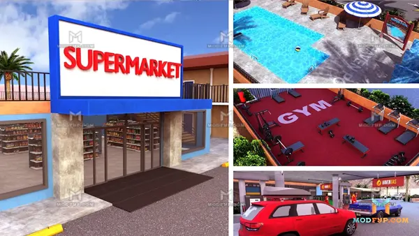 Supermarket Motel Simulator Mod APK (Unlimited money) Screenshot