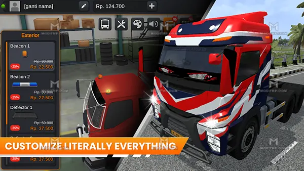 Truck Simulator Indonesia Mod APK (Unlimited Money) Screenshot