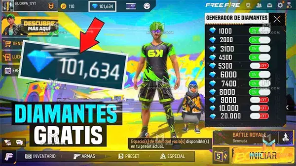 BravzatoFF APK (Free Fire) Screenshot