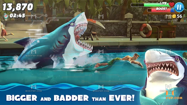 Hungry Shark World Mod APK (Unlimited money/Gold) Screenshot