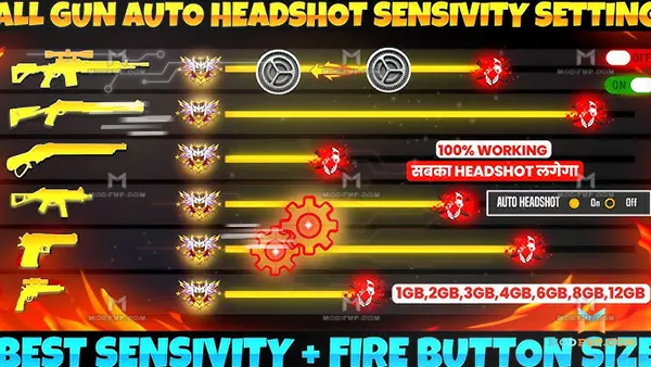 Sensibilidades Woods FF APK (Free Fire) Screenshot