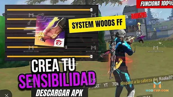 Sensibilidades Woods FF APK (Free Fire) Screenshot