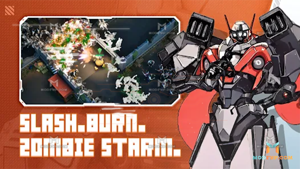 Mech Assemble Zombie Swarm Mod APK (Unlimited Money) Screenshot