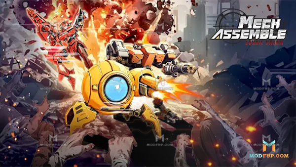 Mech Assemble Zombie Swarm Mod APK (Unlimited Money) Screenshot