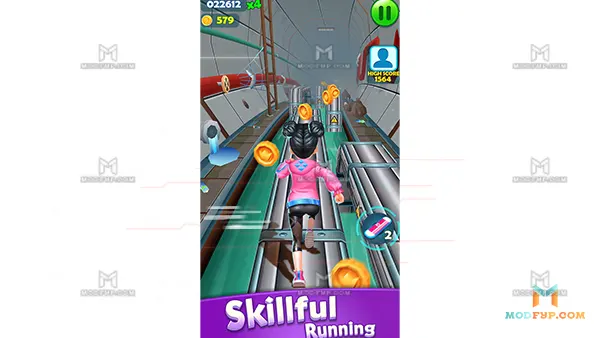 Subway Princess Runner Mod APK (Unlimited Money) Screenshot