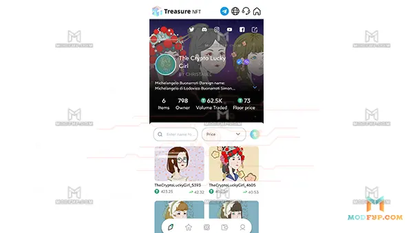 TreasureNFT APK Screenshot