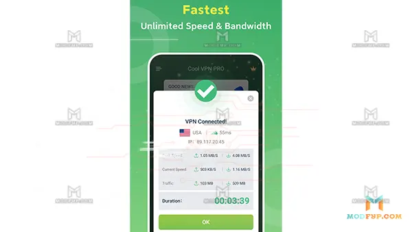 Cool VPN APK (Premium Unlocked) Screenshot
