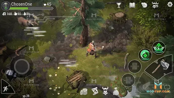 Frostborn Mod APK (Free Craft) Screenshot