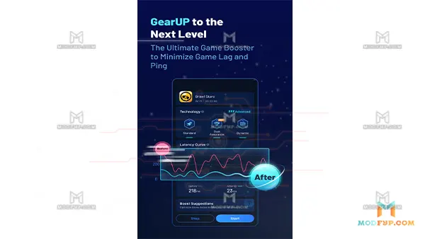 Gearup Booster APK (Premium) Screenshot