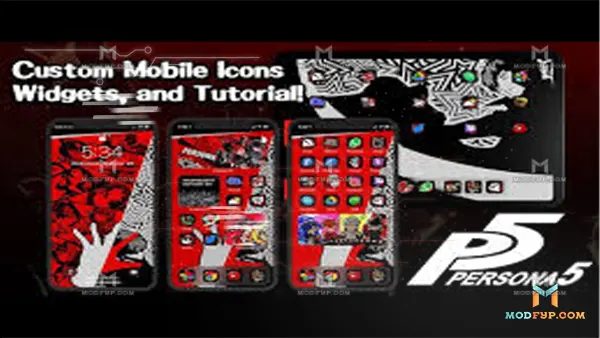 Persona 5 Widget APK (Premium) Screenshot
