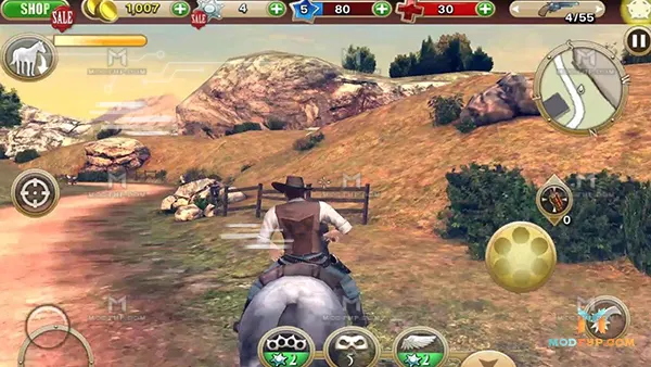 Six Guns APK (OBB, Unlimited Money) Screenshot