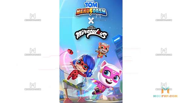 Talking Tom Hero Dash Mod APK (Unlimited Money) Screenshot