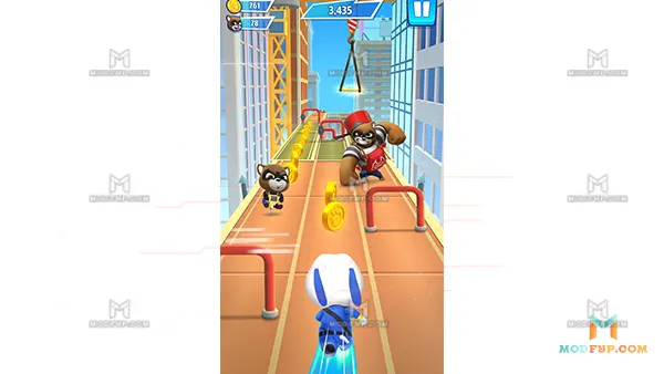 Talking Tom Hero Dash Mod APK (Unlimited Money) Screenshot