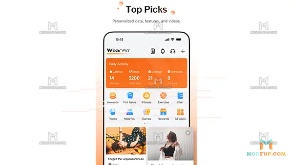 Wearfit Pro Mod APK (Vip Unlocked) Screenshot