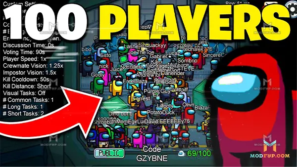 Among Us 100 Players Mod APK Screenshot