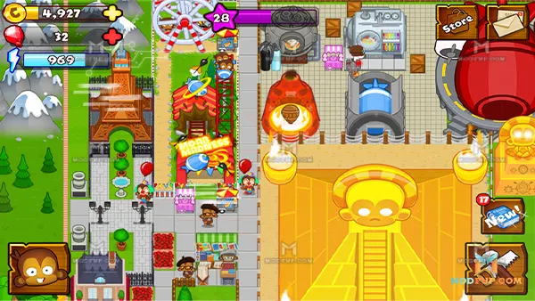 Bloons Monkey City Mod APK (Unlimited Money) Screenshot