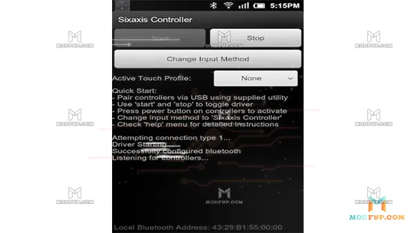 Sixaxis Controller APK (MOD, No Root) Screenshot