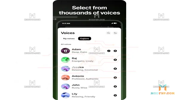 ElevenLabs APK (Premium Unlocked) Screenshot