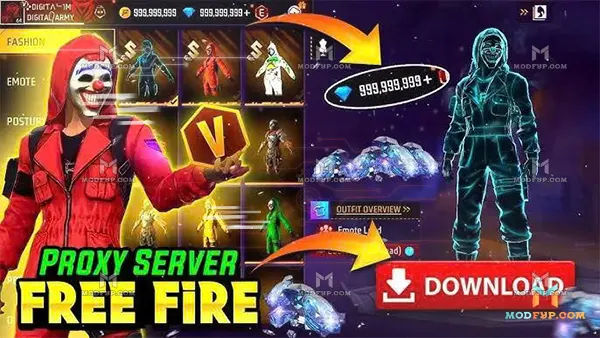 Proxy Free Fire APK Screenshot