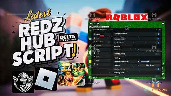 Redz Hub APK (Roblox Script) Screenshot