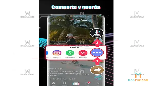 Tiktok Sin Marca de Agua APK (MOD, Premium) Screenshot