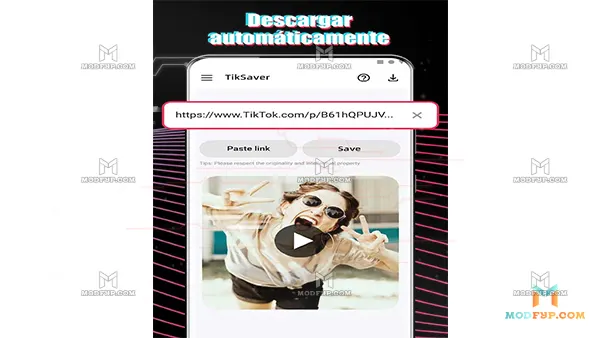 Tiktok Sin Marca de Agua APK (MOD, Premium) Screenshot