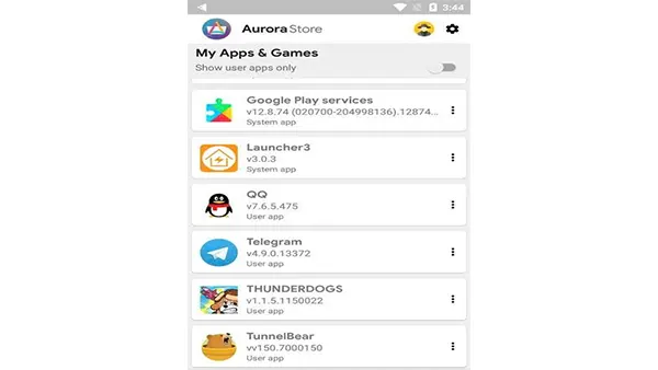 Aurora Store APK Screenshot